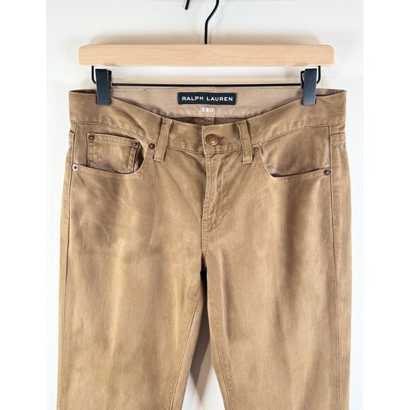 Ralph Lauren 380 Womens Jeans Brown Denim Bootcut Slim Low Rise Stretch Size 28 - Picture 6 of 11